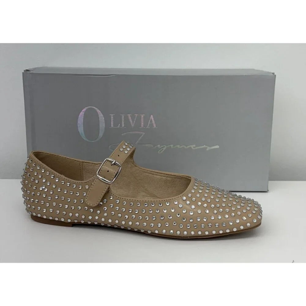 OLIVIA FERGUSON / Nancy / Flat / Mary Jane / With Diamonds encrusted Rhinestone-